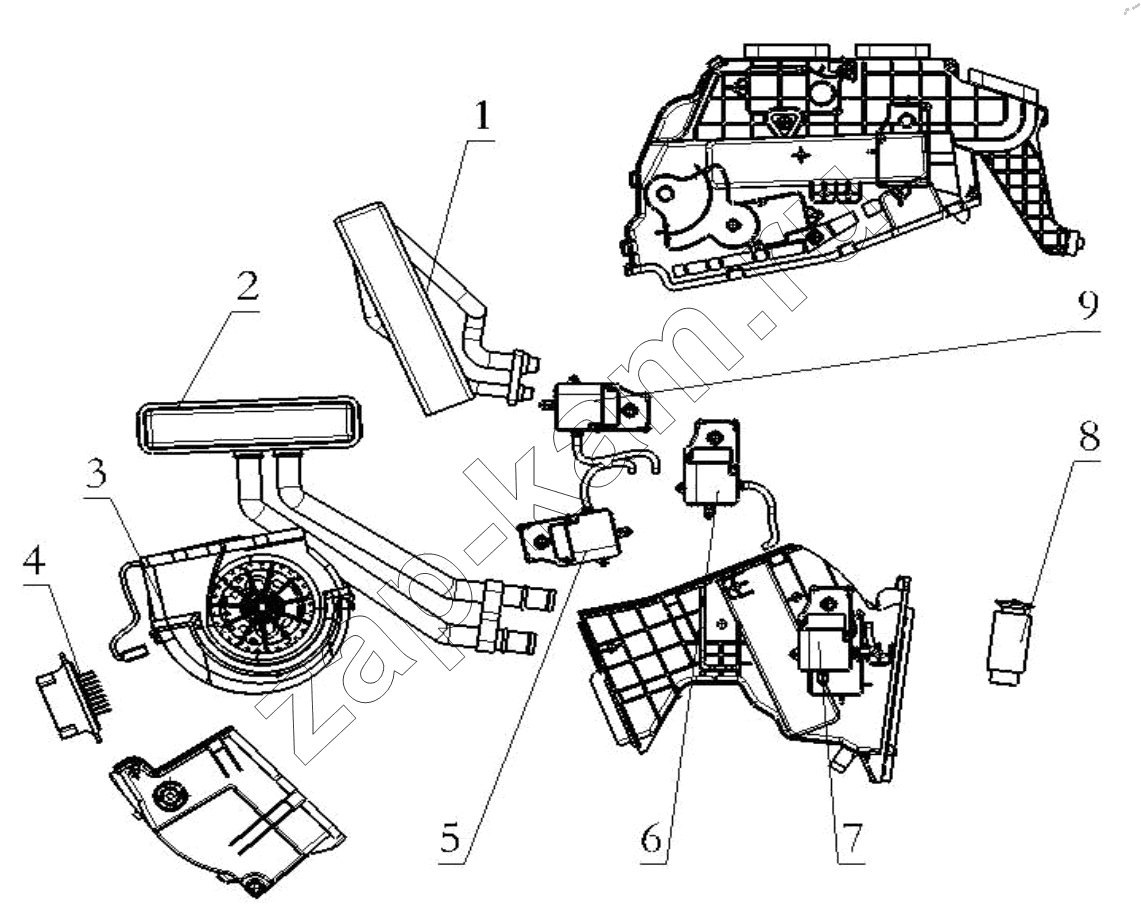 Схема/чертеж: AIR SYSTEM / Shaanxi Shacman SX42584V384TL
