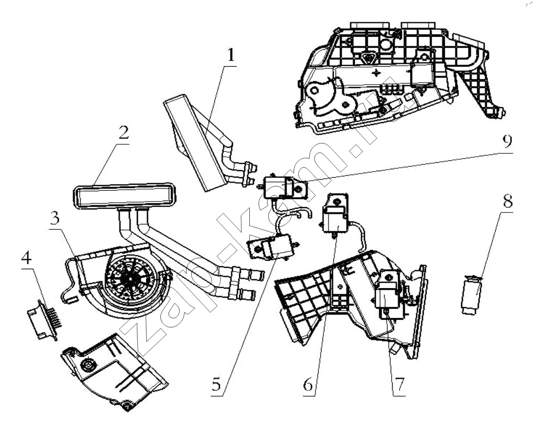 Схема/чертеж: AIR SYSTEM / Shaanxi Shacman SX42584V384TL