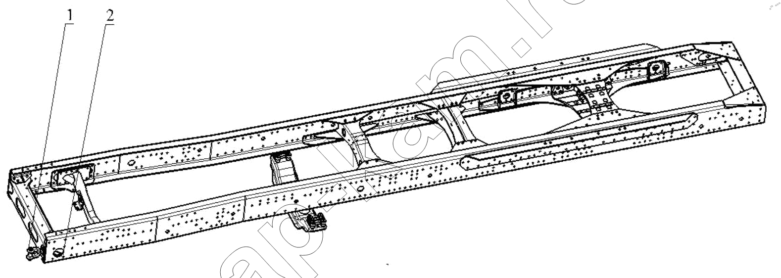 Схема/чертеж: DRAW GEAR / Shaanxi Shacman SX42584V384TL