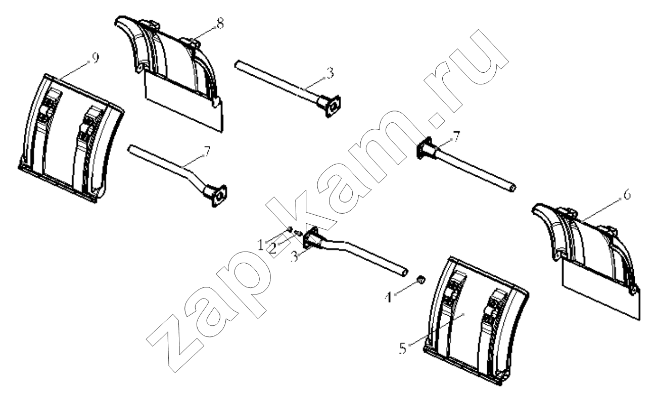 Схема/чертеж: FENDER DC95189951007 / Shaanxi Shacman SX42584V384TL