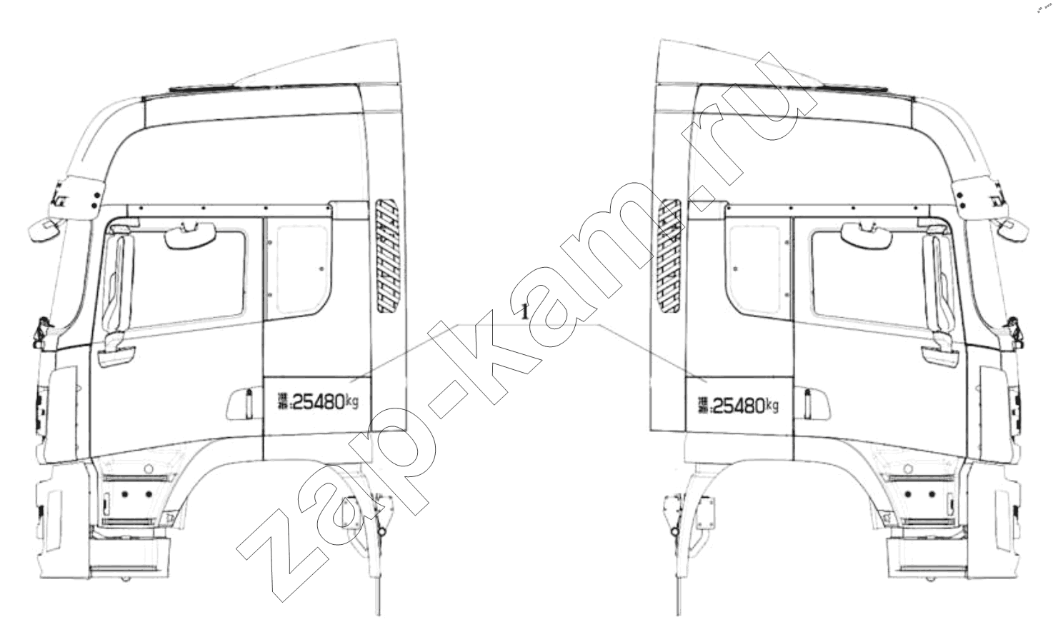 Схема/чертеж: PUBLIC PARAMETERS / Shaanxi Shacman SX42584V384TL