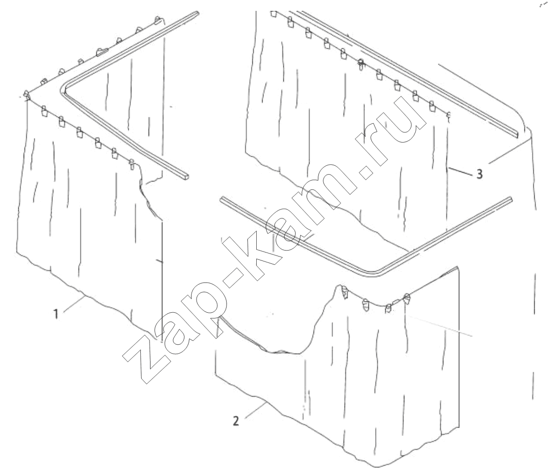 Схема/чертеж: AIL-ROUND CURTAIN / Shaanxi Shacman SX42584V384TL