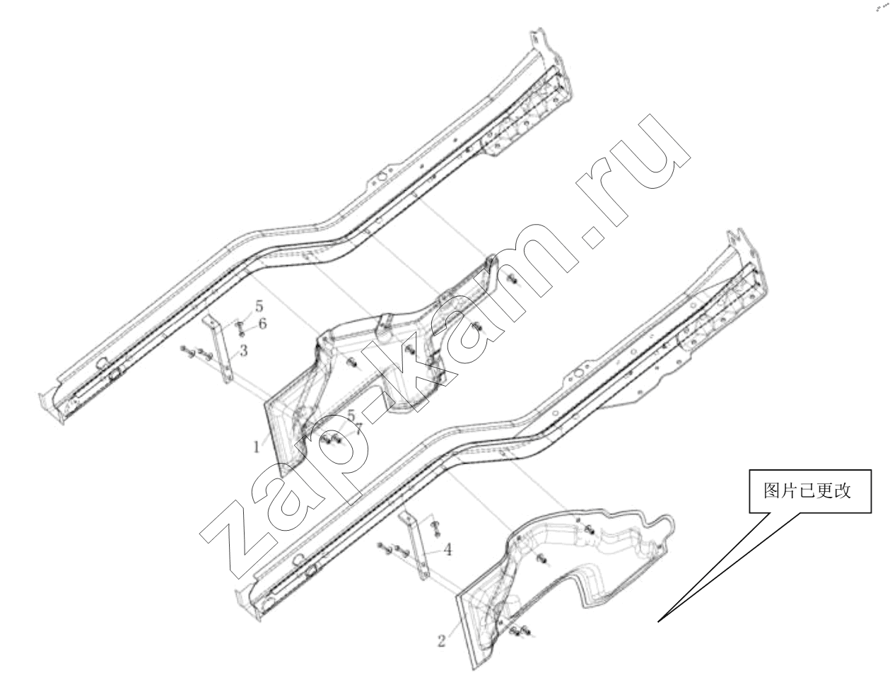 Схема/чертеж: NOISE INSULATION CAB / Shaanxi Shacman SX42584V384TL