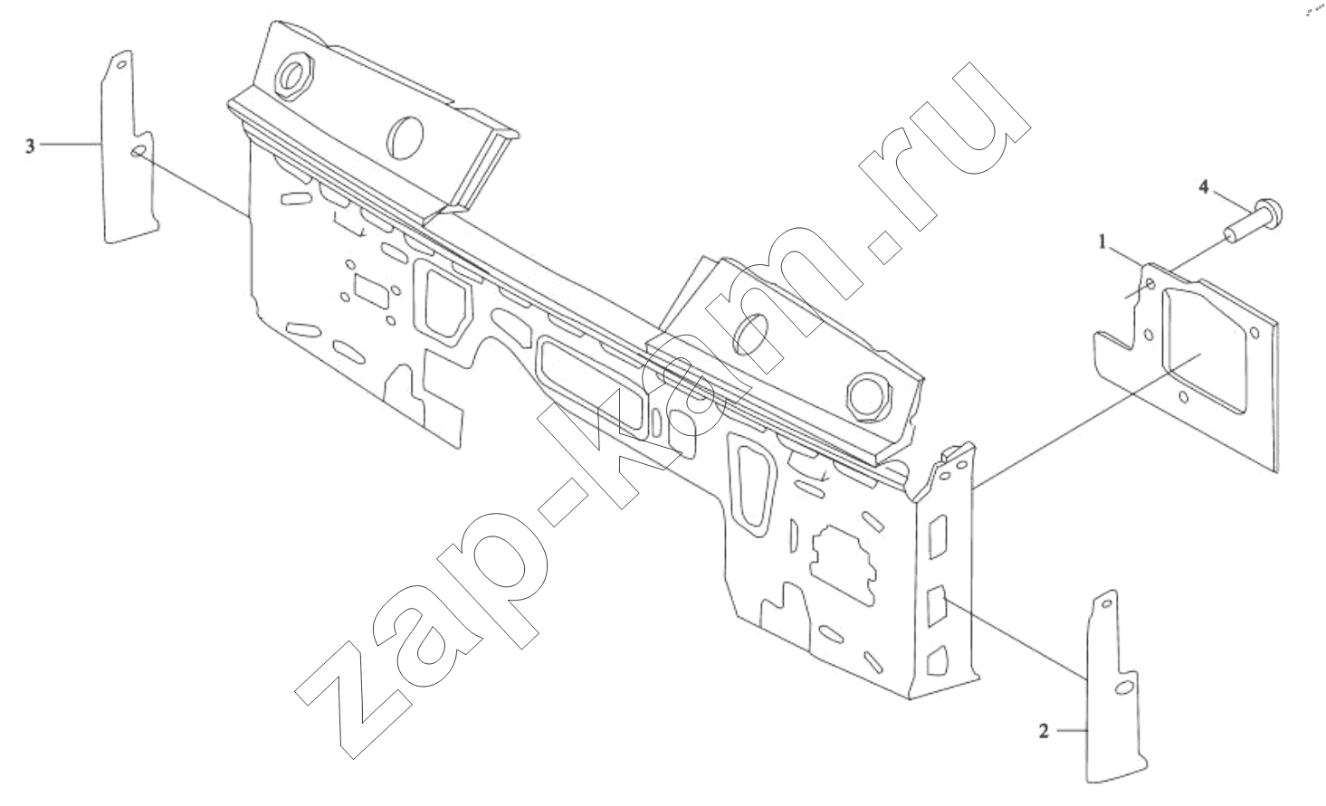 Схема/чертеж: DASHBOARD PANELLING / Shaanxi Shacman SX42584V384TL