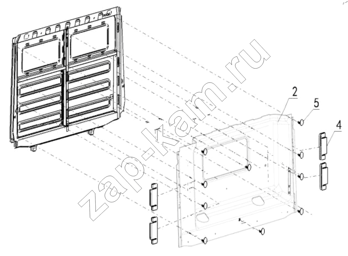 Схема/чертеж: THE INTERIOR TRIM ASSEMBLY / Shaanxi Shacman SX42584V384TL