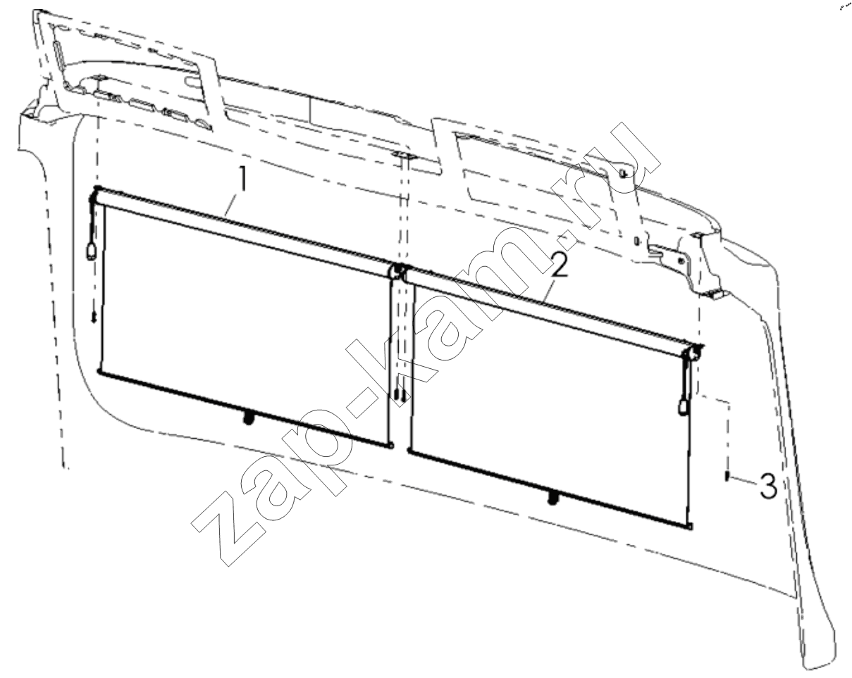 Схема/чертеж: SUNSHADE / Shaanxi Shacman SX42584V384TL