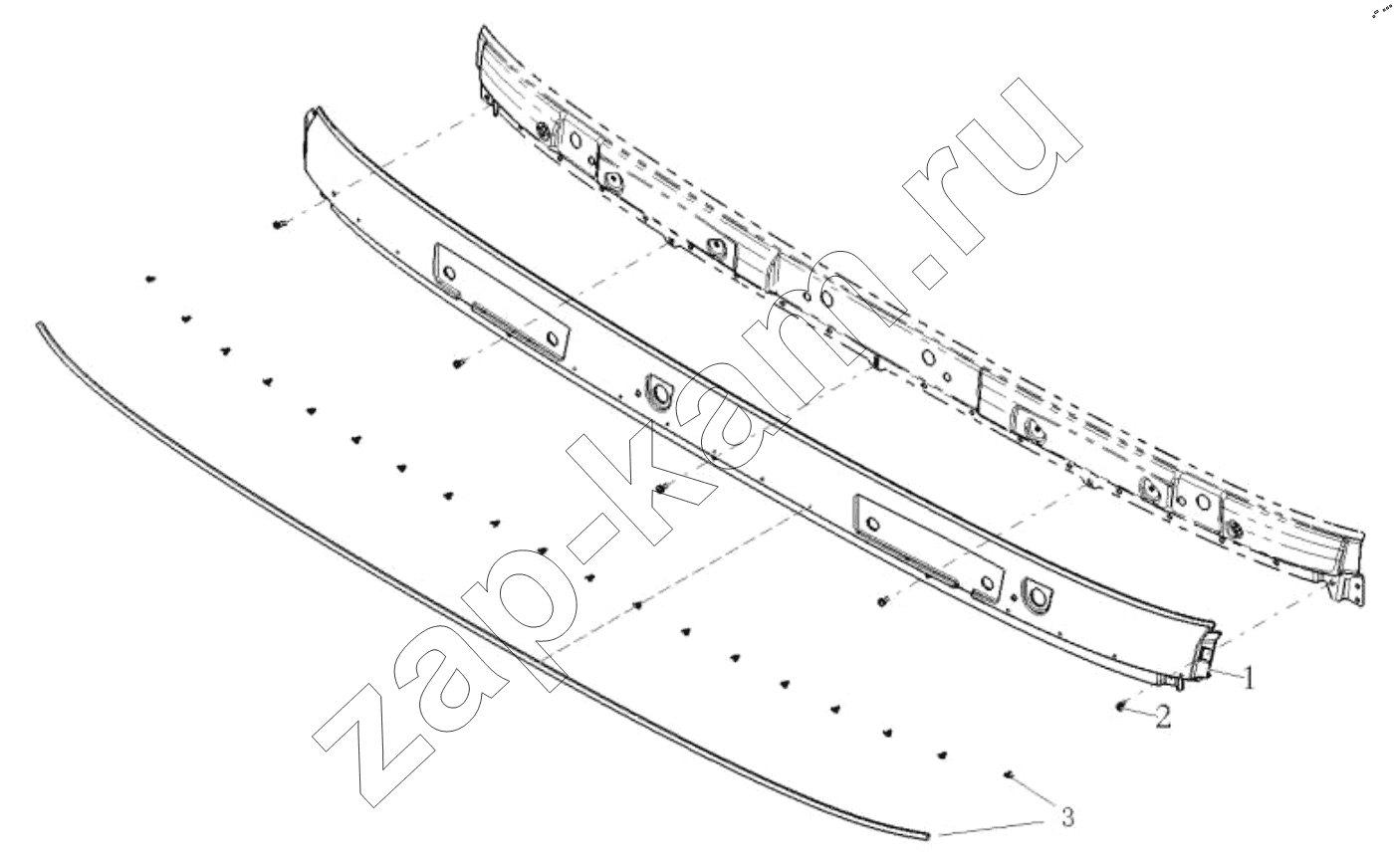 Схема/чертеж: DECORATIVE ASSEMBLY / Shaanxi Shacman SX42584V384TL