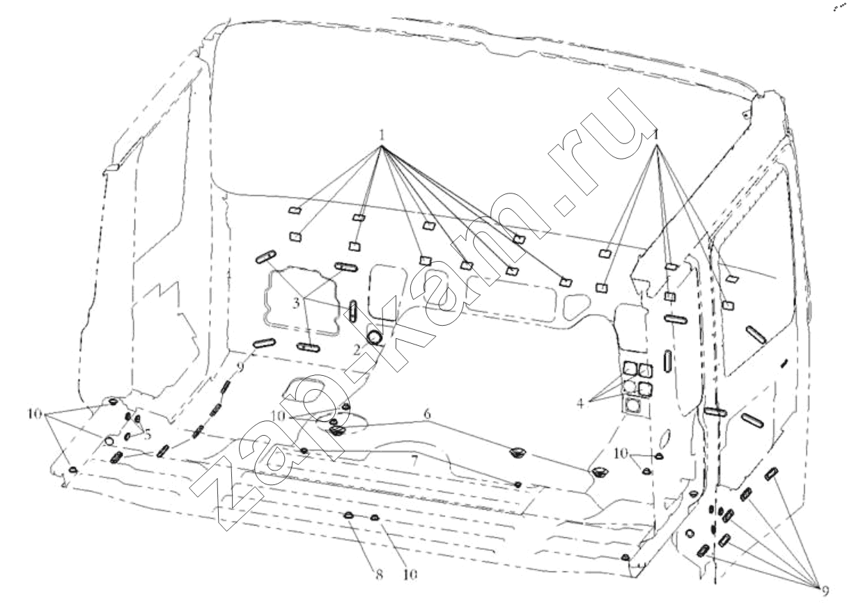 Схема/чертеж: DECORATIVE ASSEMBLY / Shaanxi Shacman SX42584V384TL