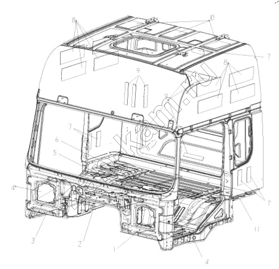 Схема/чертеж: DAMPER / Shaanxi Shacman SX42584V384TL