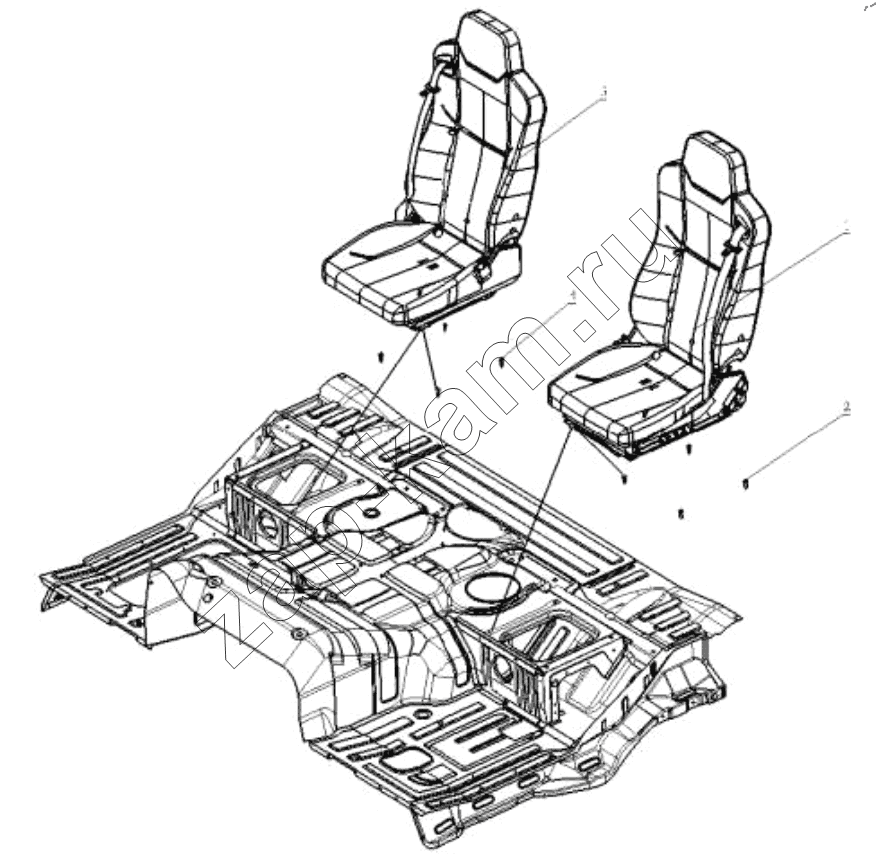 Схема/чертеж: SEAT / Shaanxi Shacman SX42584V384TL