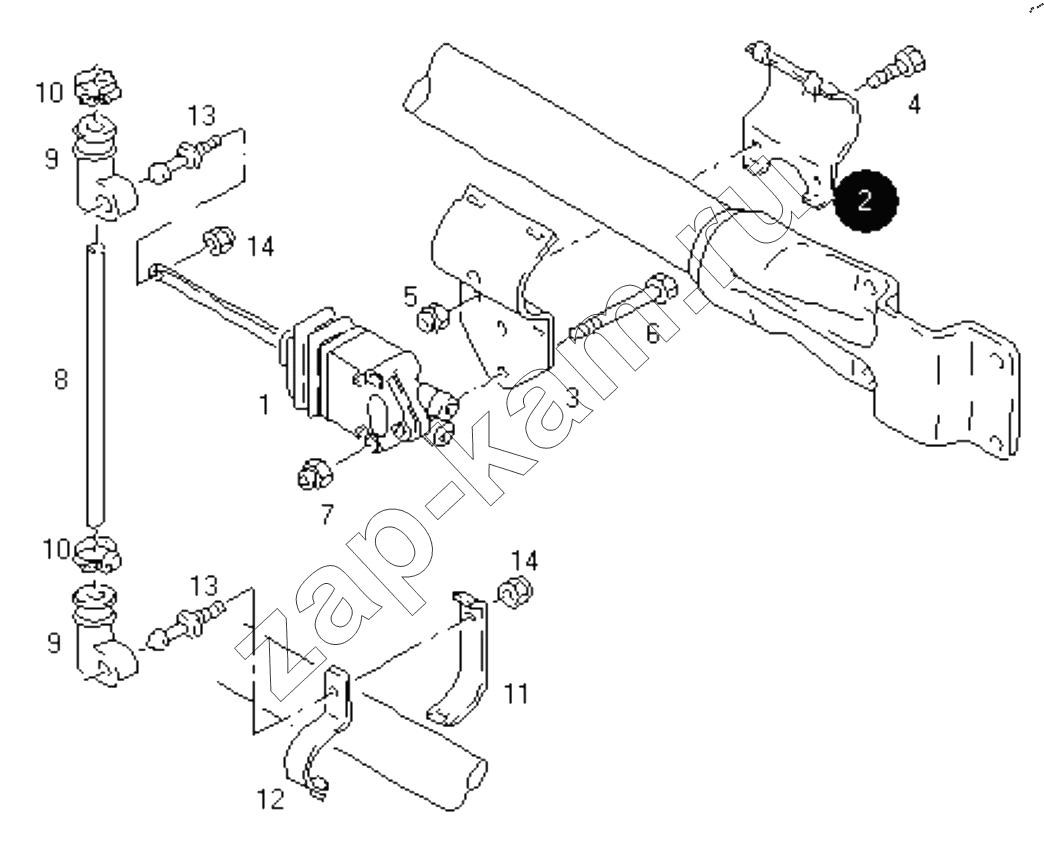 Схема/чертеж: FRONT AIR SPRING AIR CONTROL DEVICE / Shaanxi Shacman SX42584V384TL