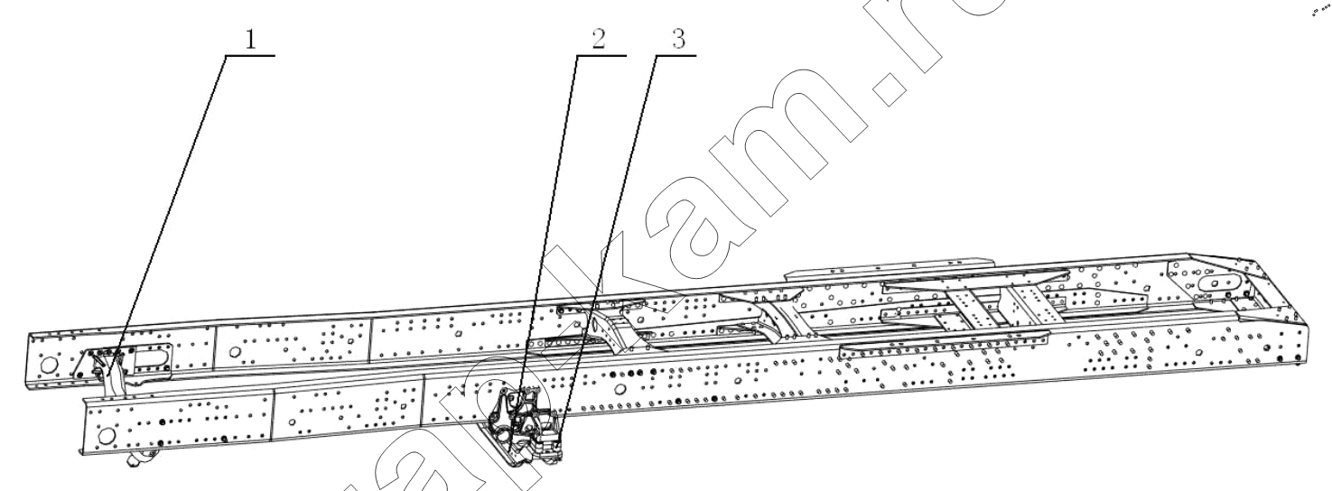 Схема/чертеж: FRAM ASSISTANT CROSS MEMBER / Shaanxi Shacman SX42584V384TL