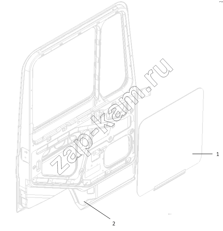 Схема/чертеж: DOOR AND DOOR GLASS / Shaanxi Shacman SX5318GJBDT386TL