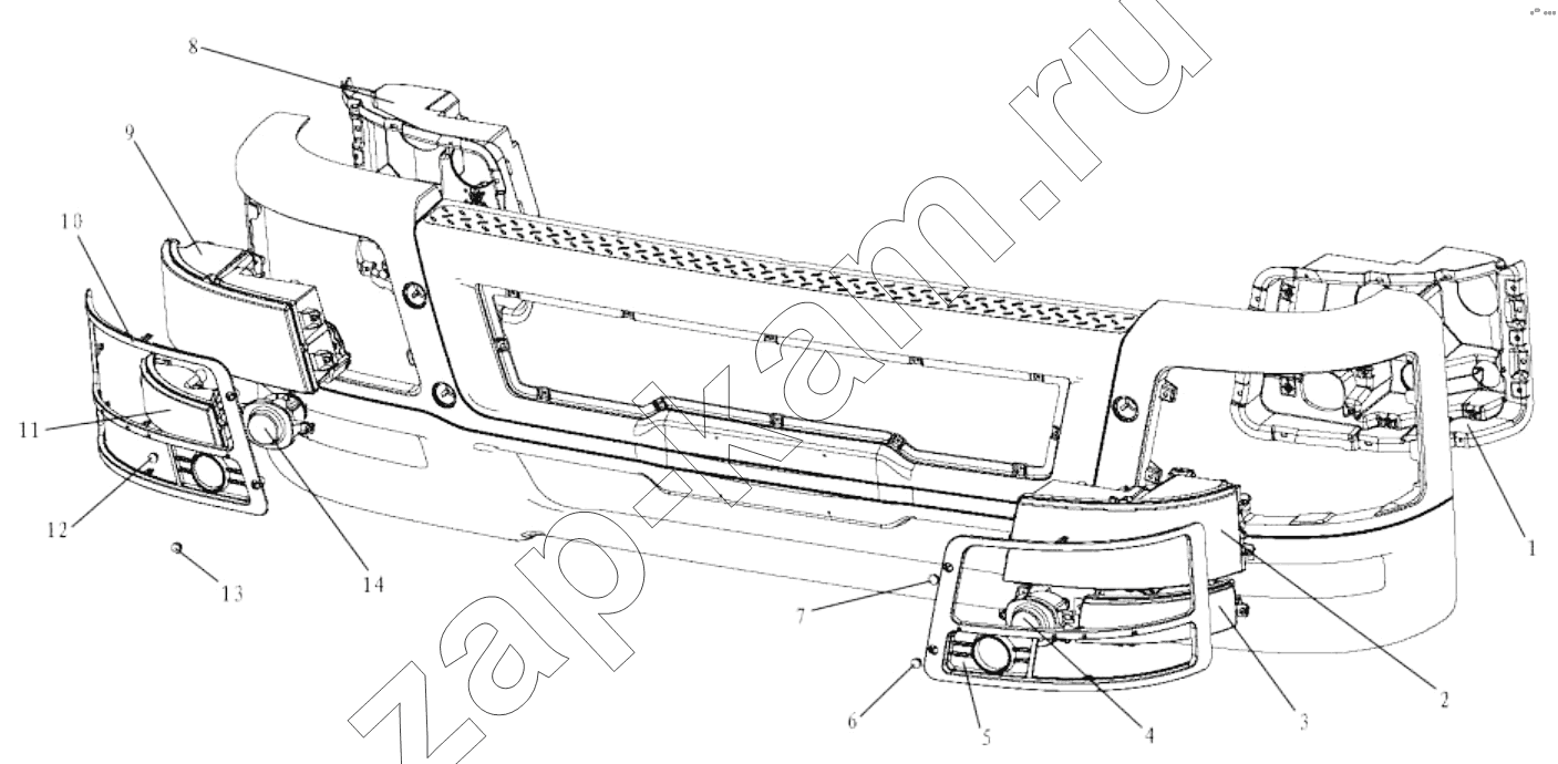 Схема/чертеж: HEADLAMPS / Shaanxi Shacman SX5318GJBDT386TL