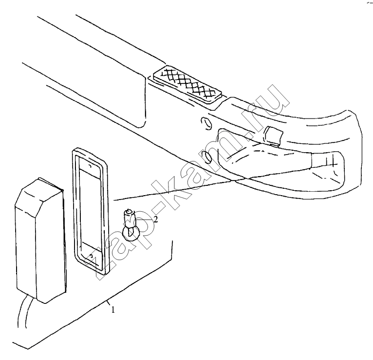 Схема/чертеж: FLASHERS IN BUMPER / Shaanxi Shacman SX5318GJBDT386TL