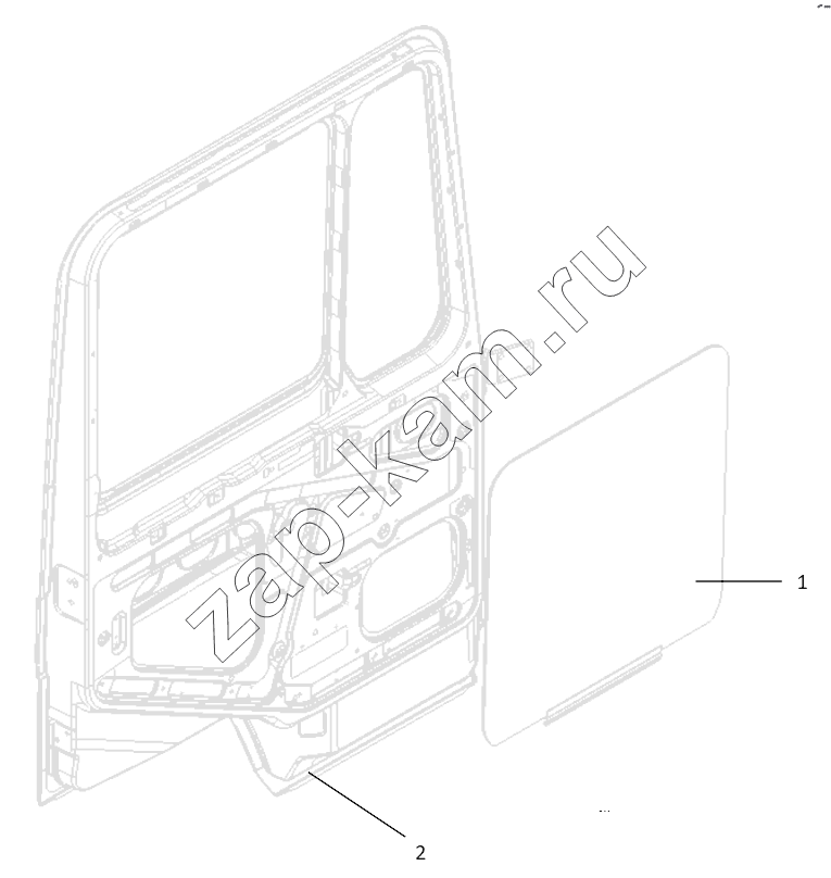 Схема/чертеж: DOOR AND DOOR GLASS / Shaanxi Shacman SX5318GJBDT386TL