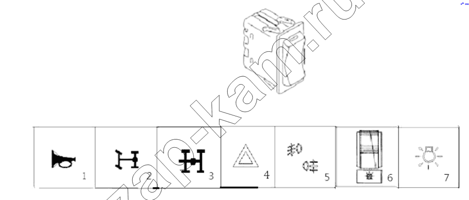 Схема/чертеж: SWITCH / Shaanxi Shacman SX5318GJBDT386TL