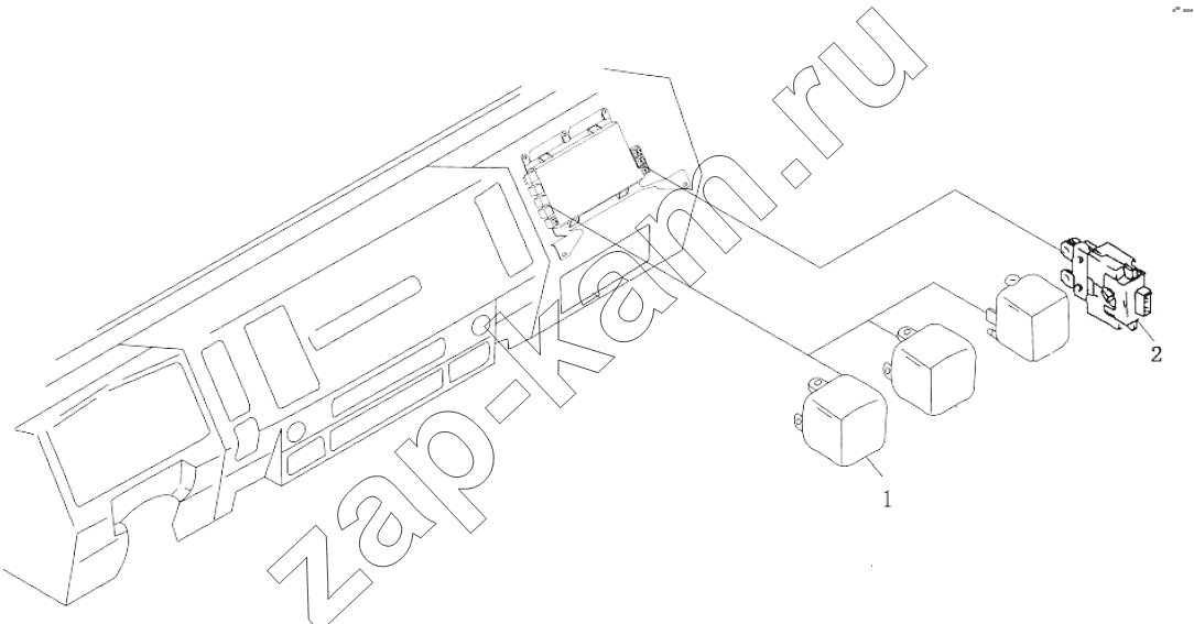 Схема/чертеж: RELAY, FUSE / Shaanxi Shacman SX5318GJBDT386TL