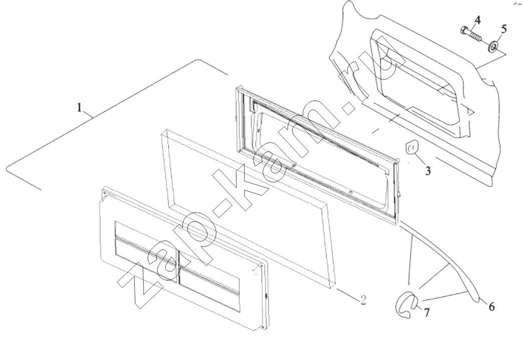 Схема/чертеж: AIR INTAKE BOX ON CAB / Shaanxi Shacman SX5318GJBDT386TL