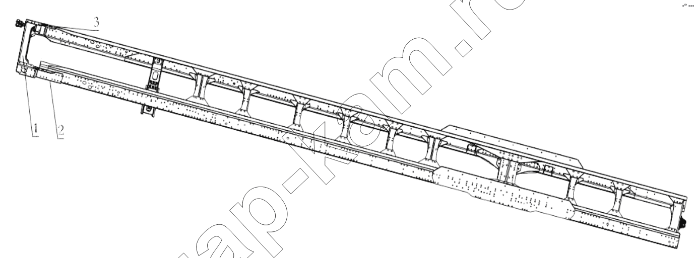 Схема/чертеж: FRAM FOREPART ACCESSORY / Shaanxi Shacman SX5318GJBDT386TL