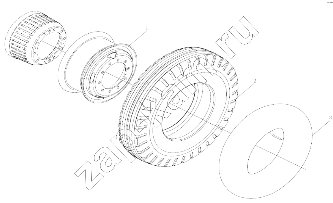 Схема/чертеж: WHEELING SYSTEM / Shaanxi Shacman SX5318GJBDT386TL