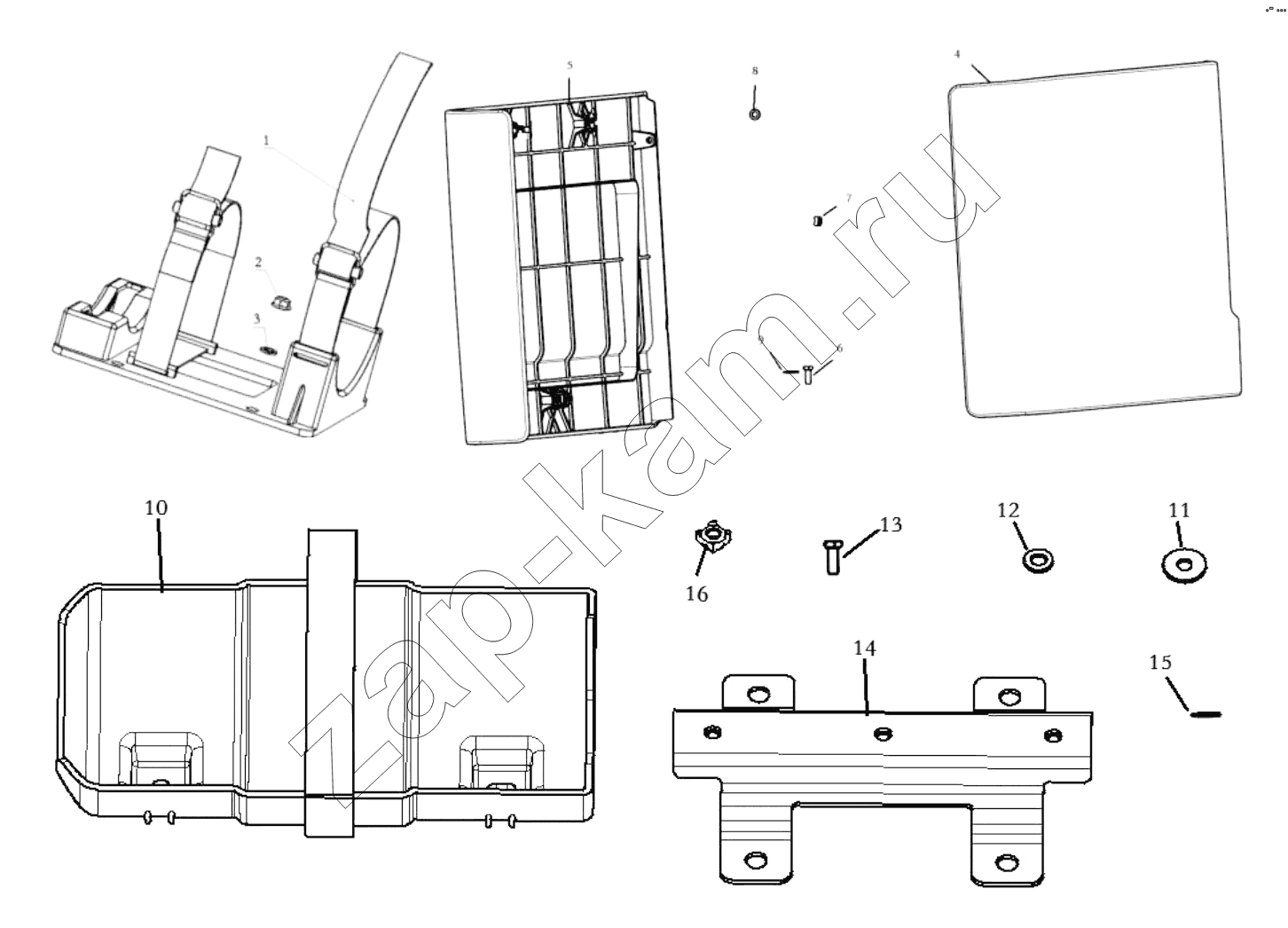 Схема/чертеж: TOOL BOX / Shaanxi Shacman SX5318GJBDT386TL