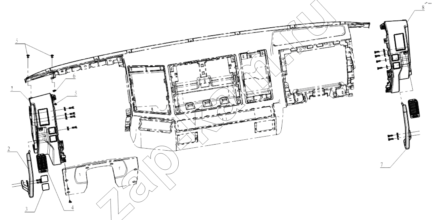 Схема/чертеж: HAND GRIPER (NATURAL GAS VEHICLE) / Shaanxi Shacman SX5318GJBDT386TL