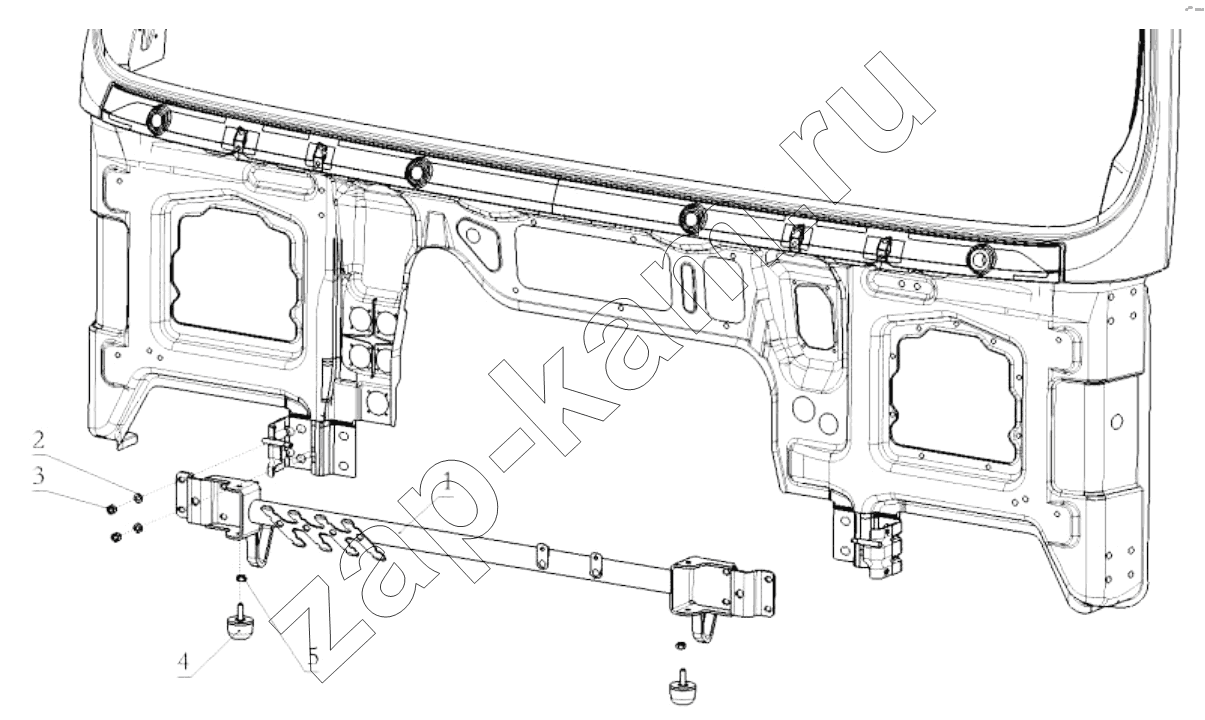 Схема/чертеж: DECORATIVE ASSEMBLY / Shaanxi Shacman SX5318GJBDT386TL
