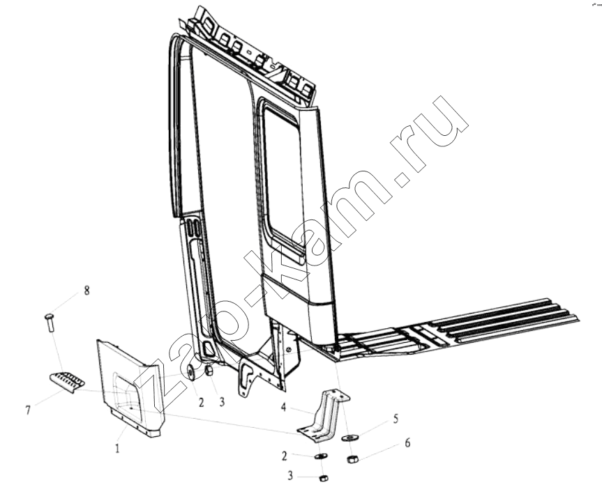 Схема/чертеж: DECORATIVE ASSEMBLY / Shaanxi Shacman SX5318GJBDT386TL