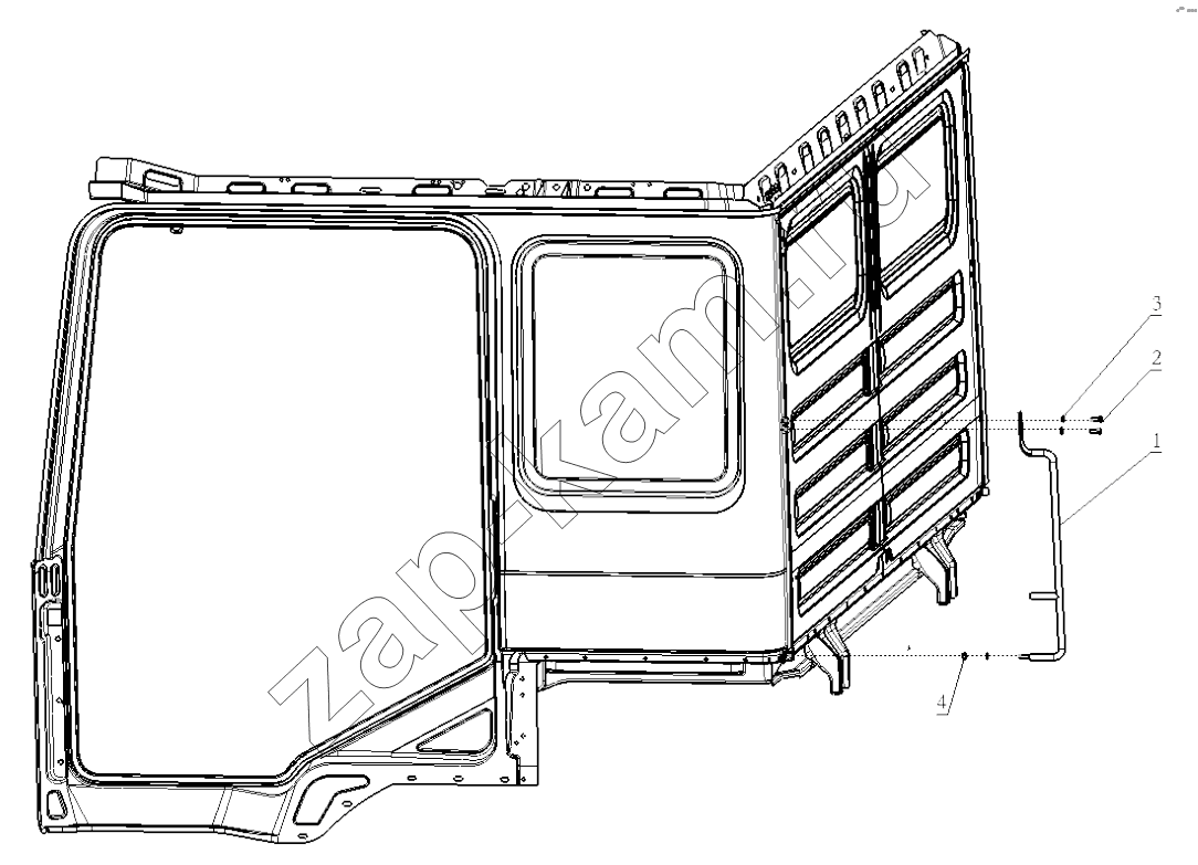 Схема/чертеж: DECORATIVE ASSEMBLY / Shaanxi Shacman SX5318GJBDT386TL