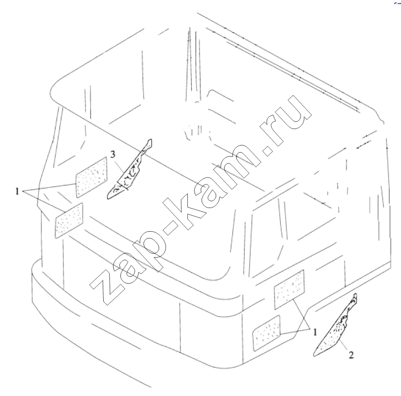 Схема/чертеж: SOUND PROOFING / Shaanxi Shacman SX5318GJBDT386TL