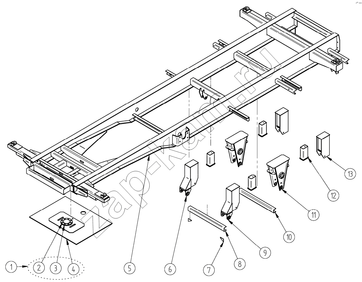 Схема/чертеж: Рама / СЗАП-9905