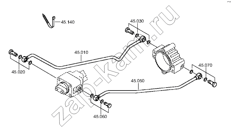 Схема/чертеж: Включение делителя коробки передач / ZF КПП ZF 16S1820