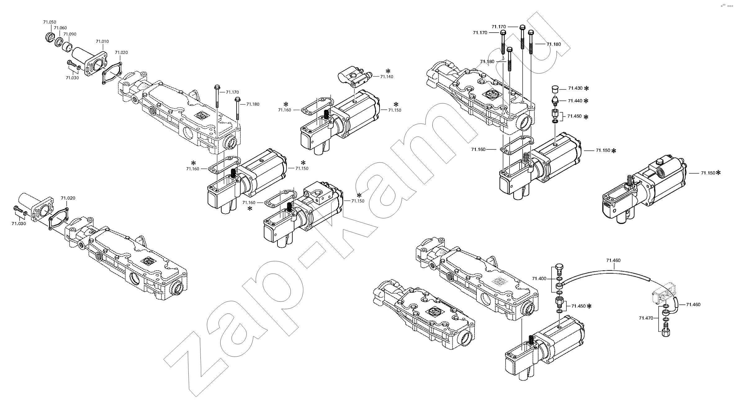 Схема/чертеж: Механизм переключения передач / ZF КПП ZF 16S1820