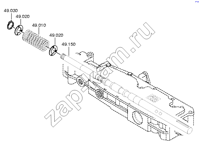 Схема/чертеж: Комлект пружин / ZF КПП ZF 16S1820