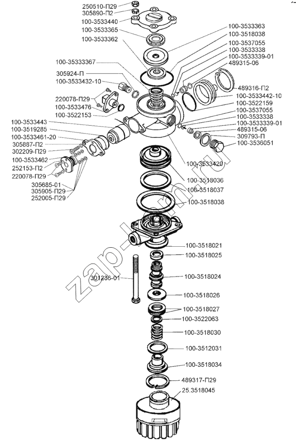 Схема/чертеж: Модулятор АБС / ЗИЛ-5301 (2006)