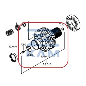 Водило передачи планетарной (голое) АКПП ZF 12TX 2620, 2210, 2820 TD/TO Traxon / ZF