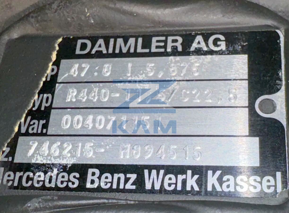 Задний мост R440-11,5 / C22,5 (I- 5,875) на КамАЗ 5325-2400948-50 / Mercedes-Benz