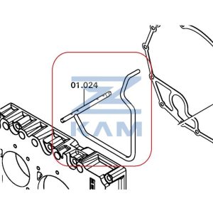 Трубка масляная КПП ZF 9s1310