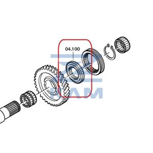 Держатель втулки КПП ZF 9AS 1310