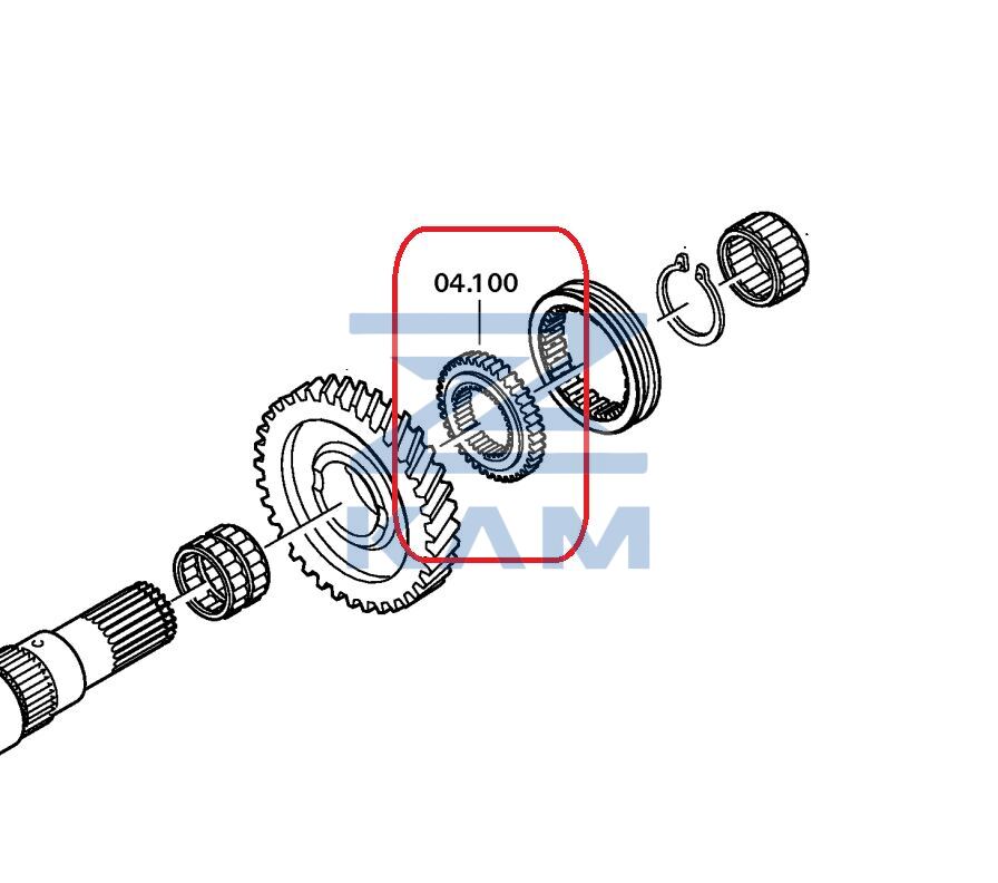 Держатель втулки КПП ZF 9AS 1310