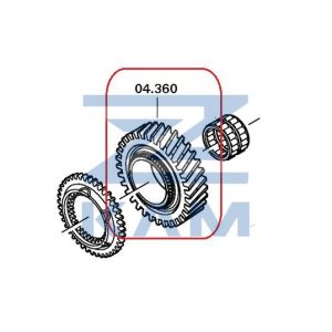 Шестерня ZF 1G передачи, Z=33, 9AS 9S1310