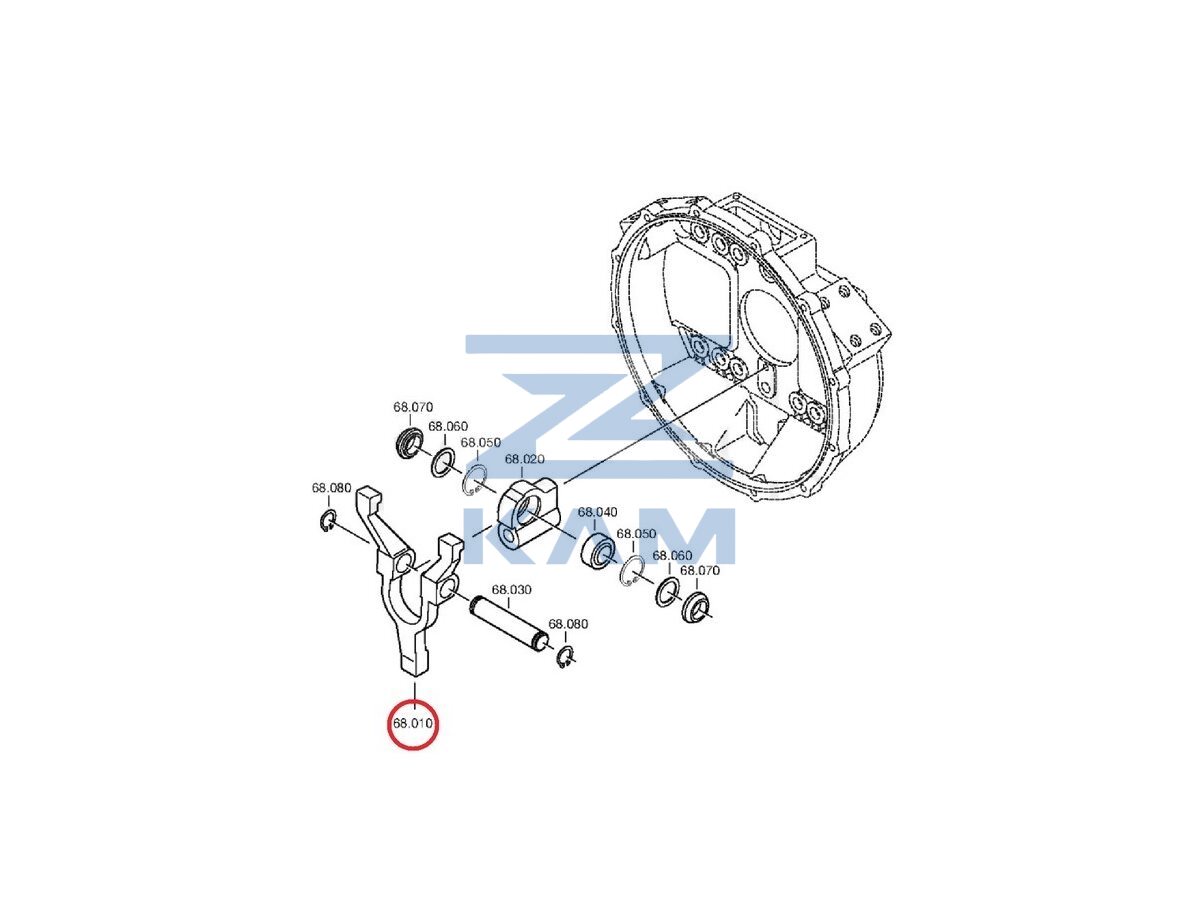 Вилка выключения сцепления ZF KPL. (ан. 3189 600 053)