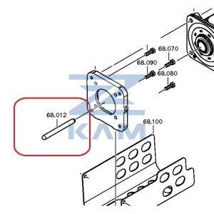 Шток поршня ПГУ (механизма управления сцепления) АКПП ZF 9AS 1310 / ZF