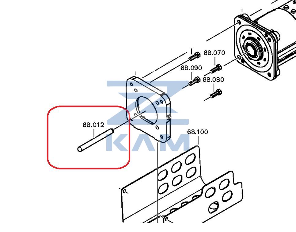 Шток поршня ПГУ (механизма управления сцепления) АКПП ZF 9AS 1310 / ZF