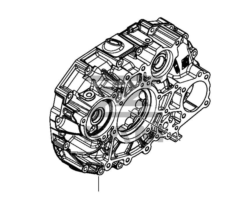 Корпус III (крышка демультипликатора) КПП ZF 9S, 9AS 1310