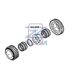 Втулка КПП ZF 9s1310 (ан. 1324.304.064, 1304.304.050) / ZF