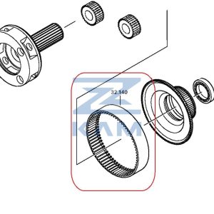 Шестерня коронная демультипликатора ZF 9s1310 (ан. 1324.332.002)