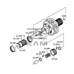 Водило (в сборе с саттел., солн.шест.) ZF АКПП 12AS Astronic / ZF