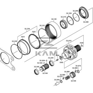 Водило (в сборе с саттел., солн. корон. шест.) ZF АКПП 12AS Astronic / ZF